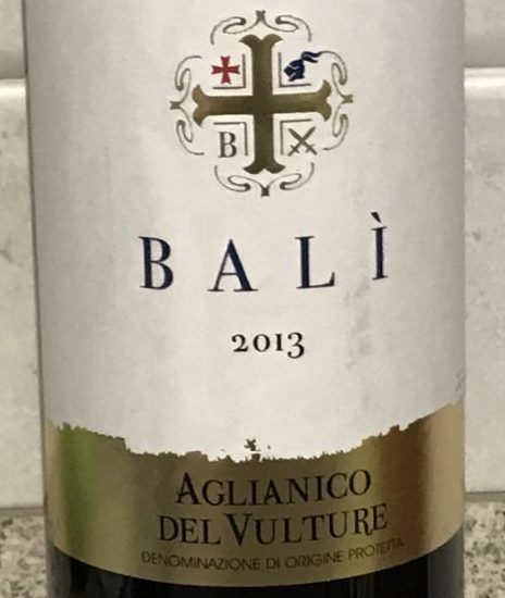 Aglianico del Vulture Dop Bali Cantina di Venosa e1514462248560