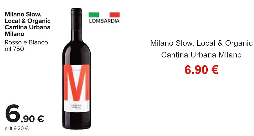 Cantina Urbana Milano entra in grande distribuzione vini sul volantino Carrefour