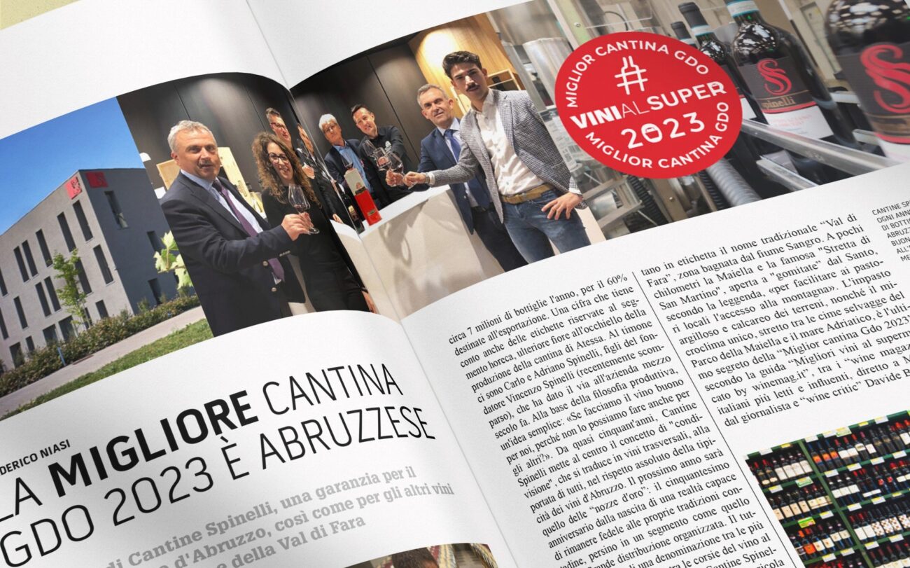 Cantine Spinelli è Best Ambassador dei vini d'Abruzzo per Unicredit e Nomisma già miglior cantina gdo 2023 per vinialsupermercato winemag Cantine Spinelli è Best Ambassador dei vini d'Abruzzo per Unicredit e Nomisma già miglior cantina gdo 2023 per vinialsupermercato winemag
