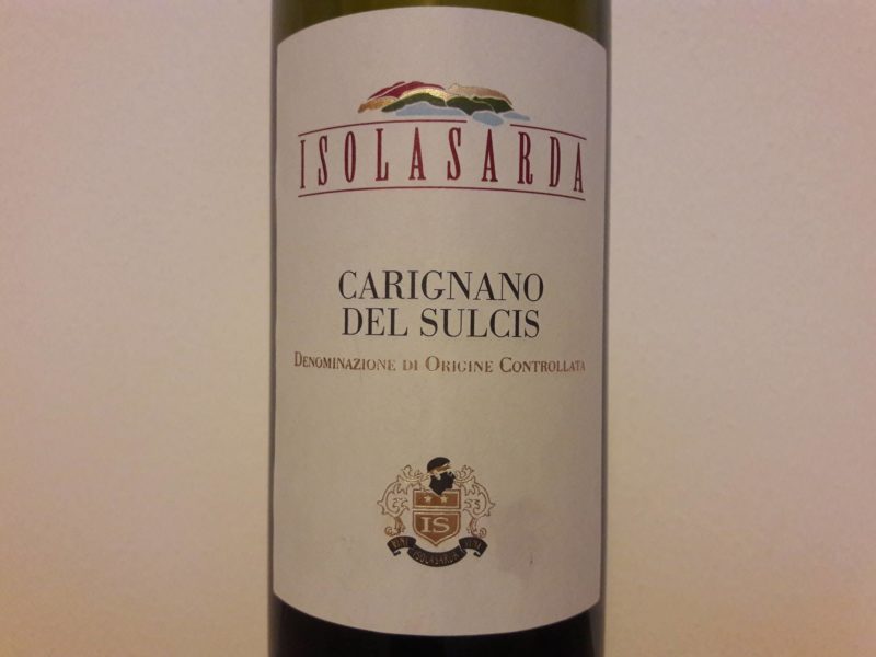 Carignano del Sulcis 2016 Isolasarda