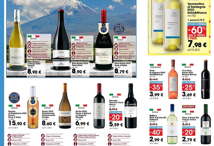 Carrefour sbaraglia la concorrenza con il Catalogo Vini valido fino al 20 marzo