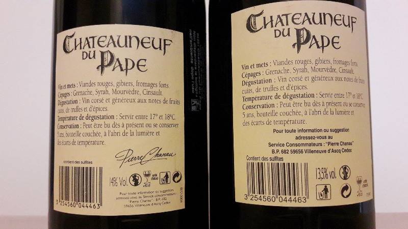 Chateauneuf du Pape Selezione Auchan vinialsupermercato 5