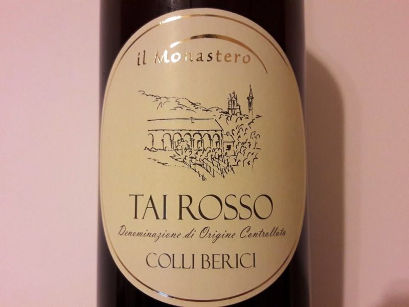 Colli Berici Tai Rosso 2016 Il Monastero Pegoraro