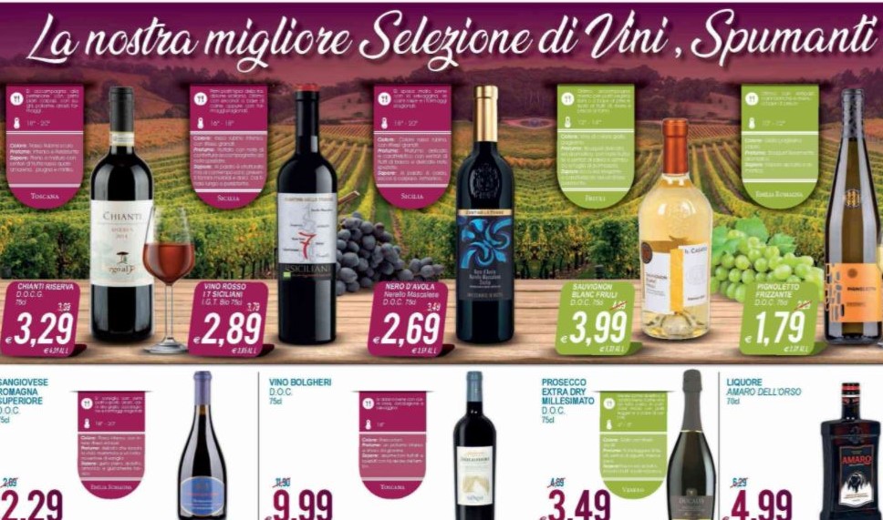 E gia Pasqua sui volantini del vino al supermercato boom di spumanti