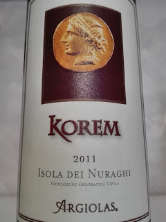 Korem rosso Igt Isola dei Nuraghi 2011 Argiolas