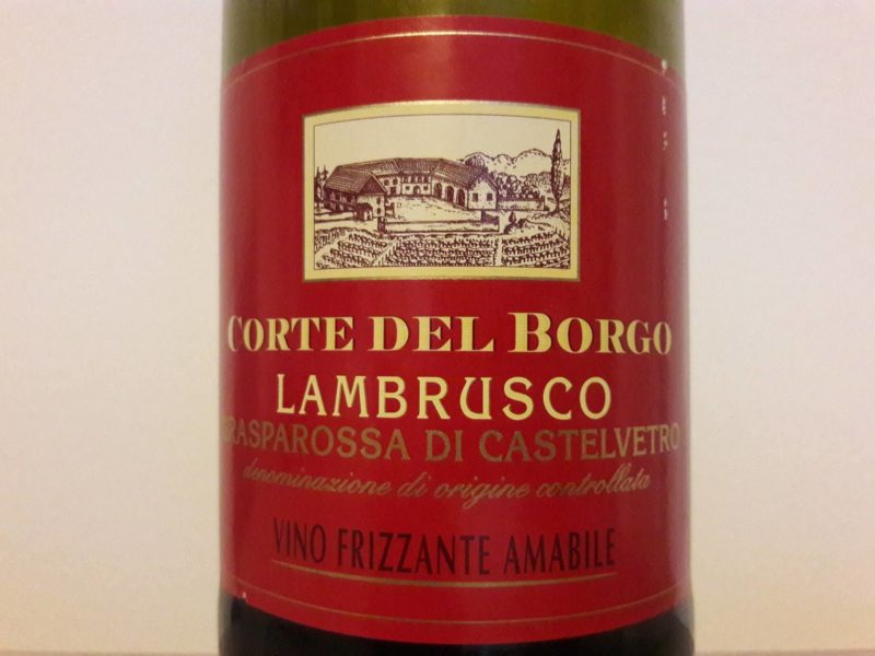 Lambrusco Grasparossa Doc Frizzante 2016 Amabile Corte del Borgo