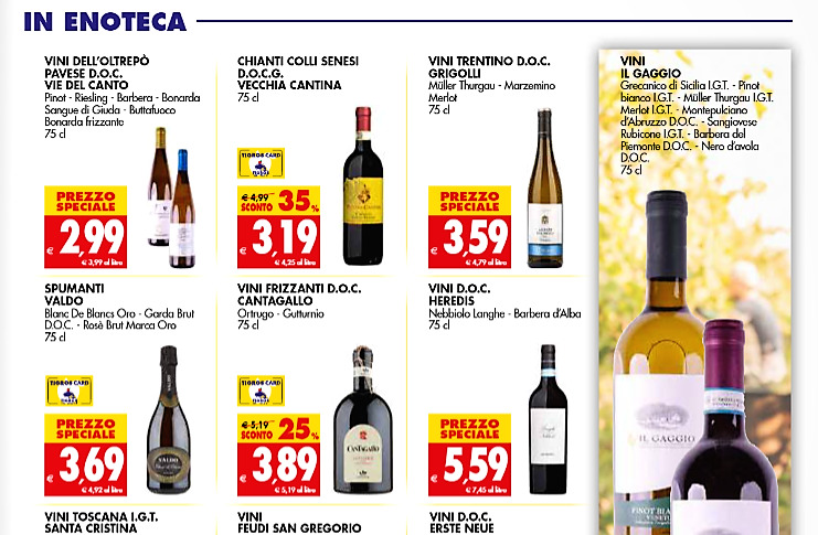 Lo scaffale del vino Gdo naviga a vista tutti i trend di inizio marzo 2023