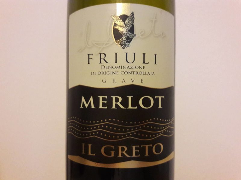 Merlot Friuli Doc Il Greto La Delizia di Casarsa