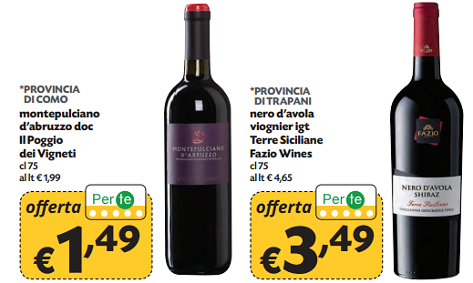 Pam operazione trasparenza sul vino degli imbottigliatori Le promo di inizio luglio 1