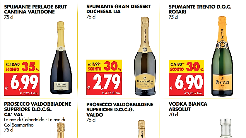 Pasqua al supermercato dolce quarantena con i vini in promozione
