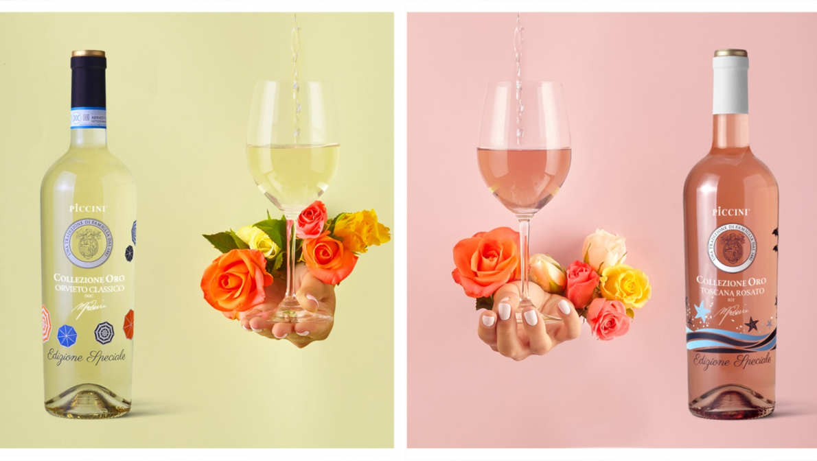 Piccini Collezione Oro Special Edition: Orvieto Classico e Rosato Toscana si vestono d'estate