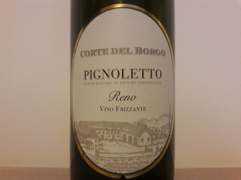 Pignoletto Reno Doc Vino frizzante 2016 Corte del Borgo