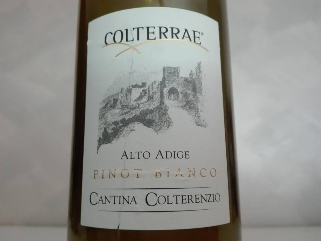 Pinot Bianco Colterrae Alto Adige Doc Cantina ColterenzioKellerei Schreckbichl