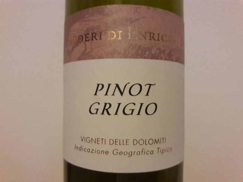 Pinot Grigio Vigneti delle Dolomiti Igt 2016 Poderi di Enrico II