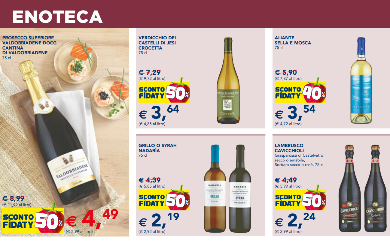 Poche emozioni tra i vini a volantino nella prima metà di ottobre