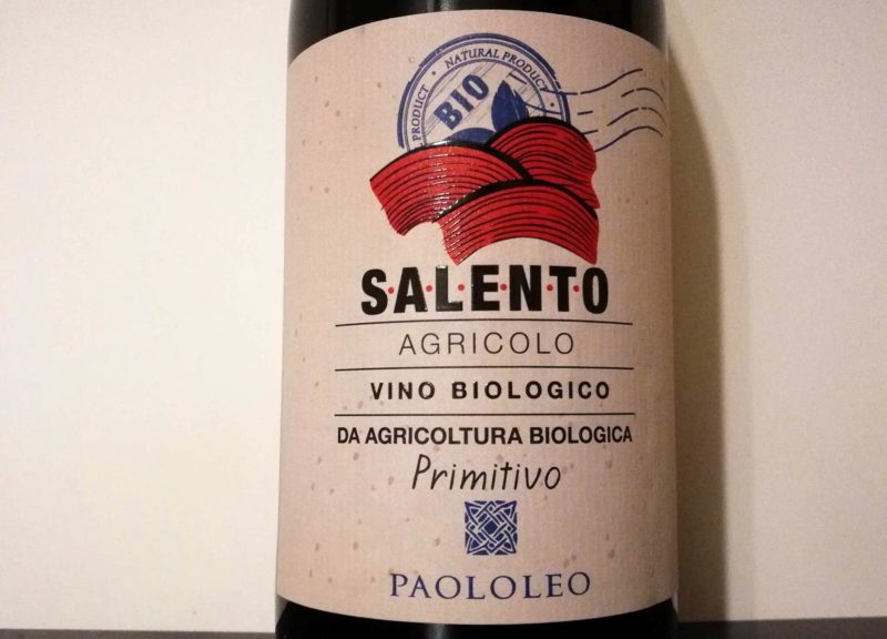 Primitivo Igt Salento Biologico 2015 Cantine Paololeo