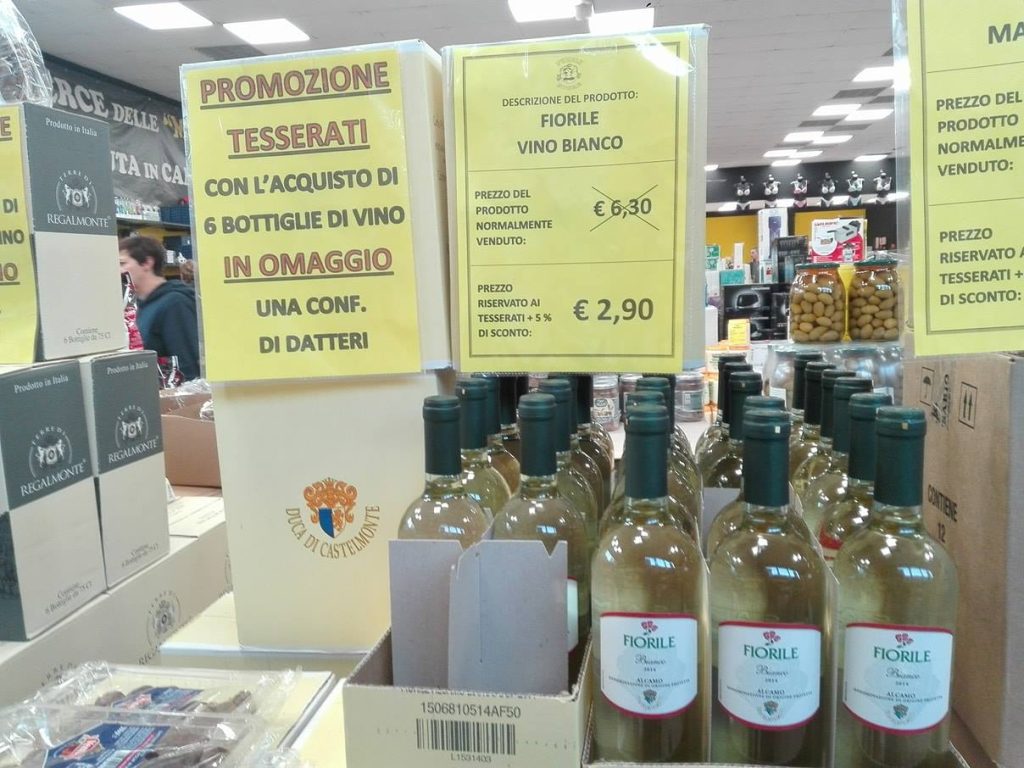 Pubbli Store Baffo Italia vino prezzi Roberto Da Crema 6