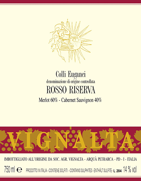 Rosso Riserva Colli Euganei Doc Vignalta vino 1