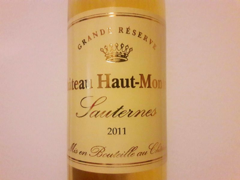 Sauternes 2011 Grande Reserve Chateau Haut Monteils