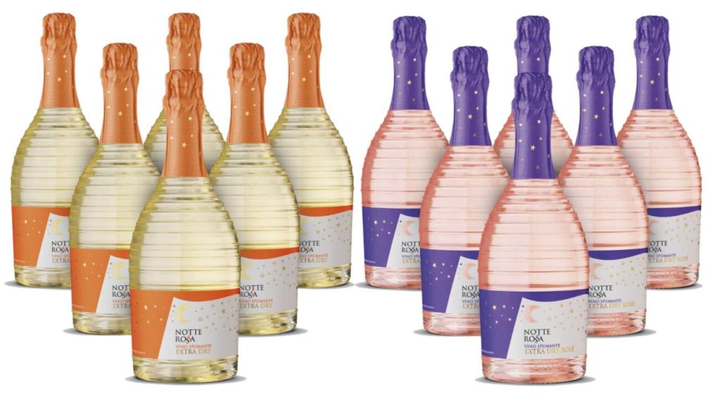 Spumante Extra Dry Bianco e Rose le novita di Notte Rossa terre di sava