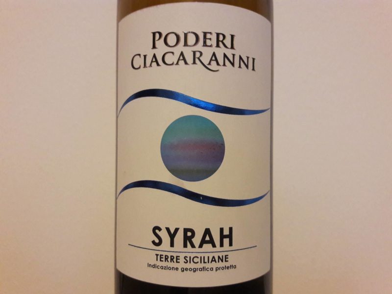 Syrah Terre Siciliane 2016 Poderi Ciacaranni