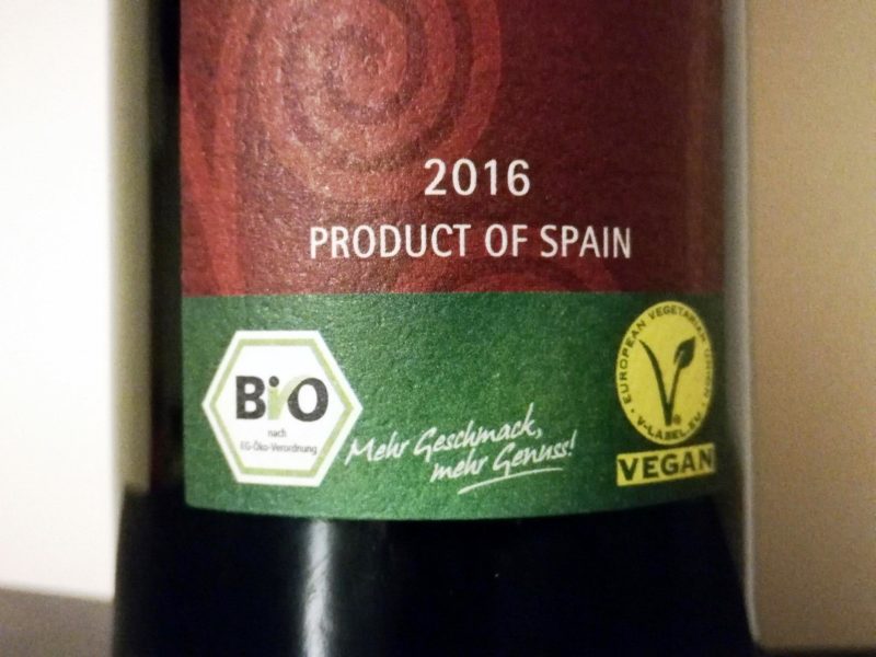 Tempranillo Bio Vegan Igp Vino de la Tierra de Castilla 2016 2