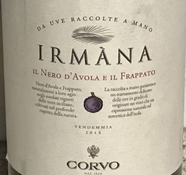 Terre Siciliane Igt Irmana Corvo 2015 e1512227458728