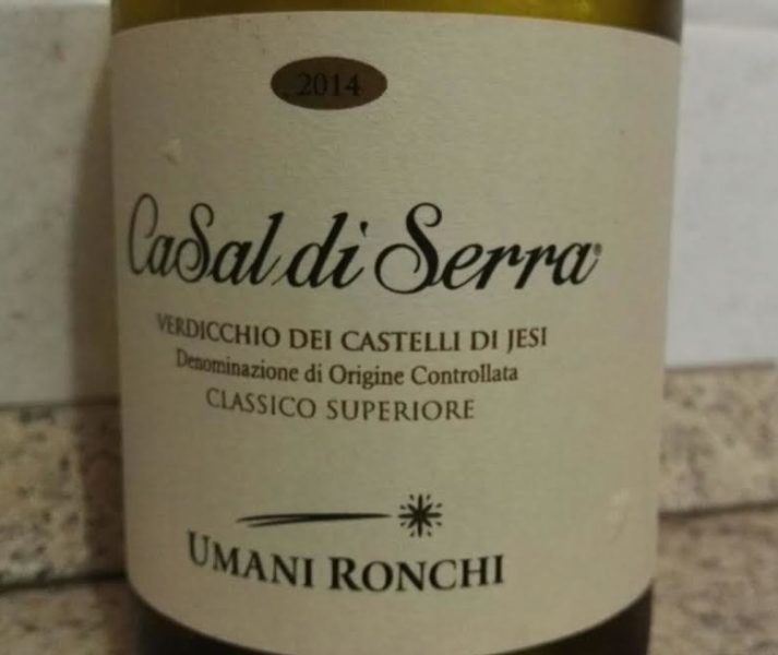 Verdicchio dei Castelli di Jesi Superiore Doc 2014 Casal di Serra e1514026105772