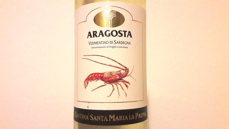 Vermentino di Sardegna Doc Aragosta Cantina Santa Maria La Palma