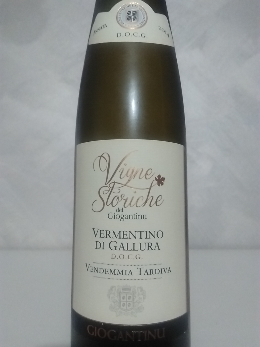 Vermentino di Gallura Docg Vigne Storiche 2014, Cantina Giogantinu