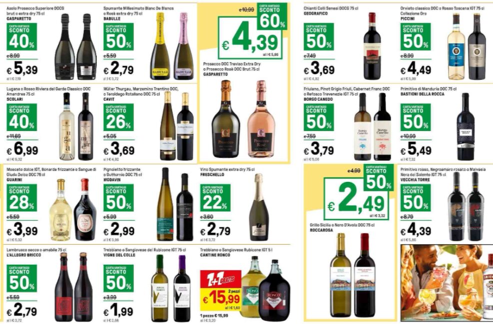 Vini a volantino a meta maggio le promozioni da non perdere