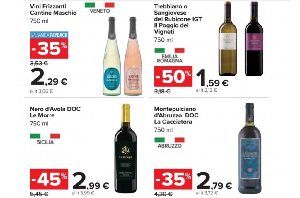 Vini a volantino e calma piatta in attesa del cambio promo dei big