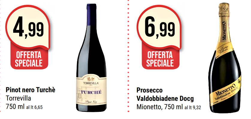 Volantini del vino al supermercato marzo inizia bene 1