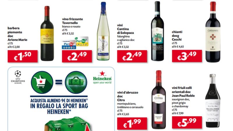 promo vini volantino supermercato aprile pam