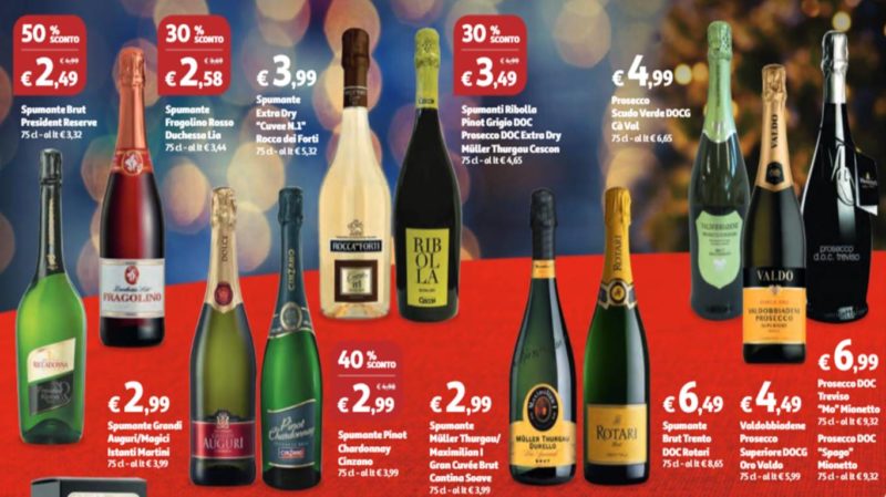 promo volantini vino supermercato
