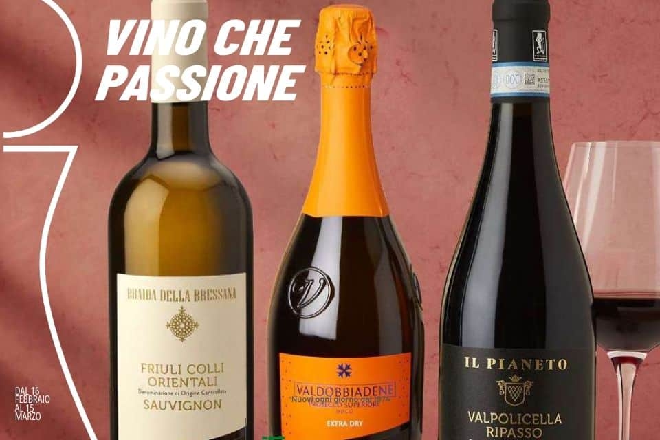 Vino che Passione da Barolo a Champagne, le offerte volantino vino Iper fino al 15 marzo